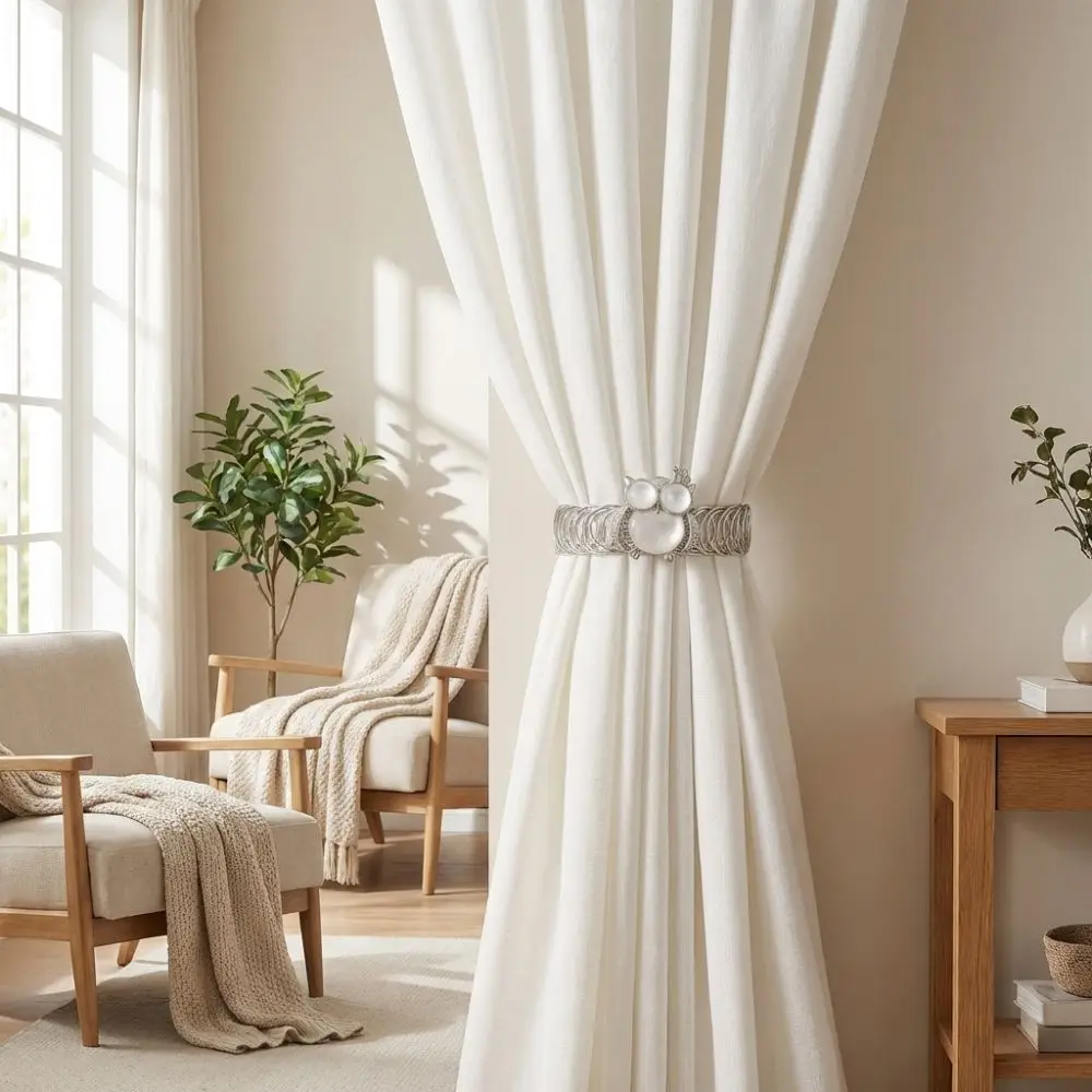 Exquisite Owl Curtain Buckle Luxury Beautifully Spring-Loaded Curtain Tieback Metal Decorative Bee Curtain Straps Clips Office