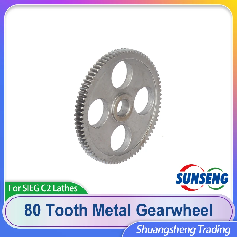 80 Tooth Metal Gearwheel SIEG C2-059 C3 SC2 SC3 JET BD-6 Lathe Accessories