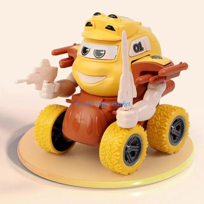 

090B Collision Transformation for Monster Truck Toy Inertia Car Toy for Party Gi