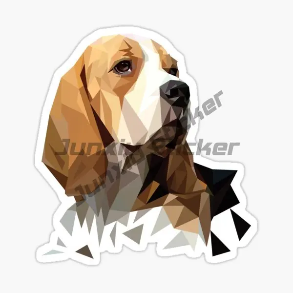 Beagle Hund Haustiere Kreative Aufkleber Laptop Motorrad Wohnaccessoires Camper Wand Auto Fenster Glas Tür Aufkleber PVC Anpassbar