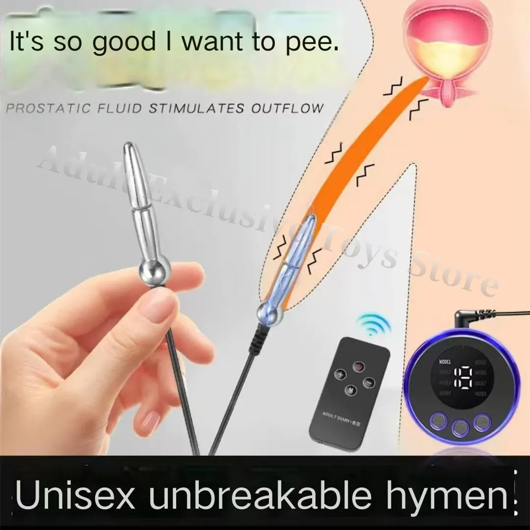 Electric Shock urethral metal Penis Plug Urethra Catheter Dilator Electro Stimulation Horse Eye Stick Sex toys Mens Masturbator