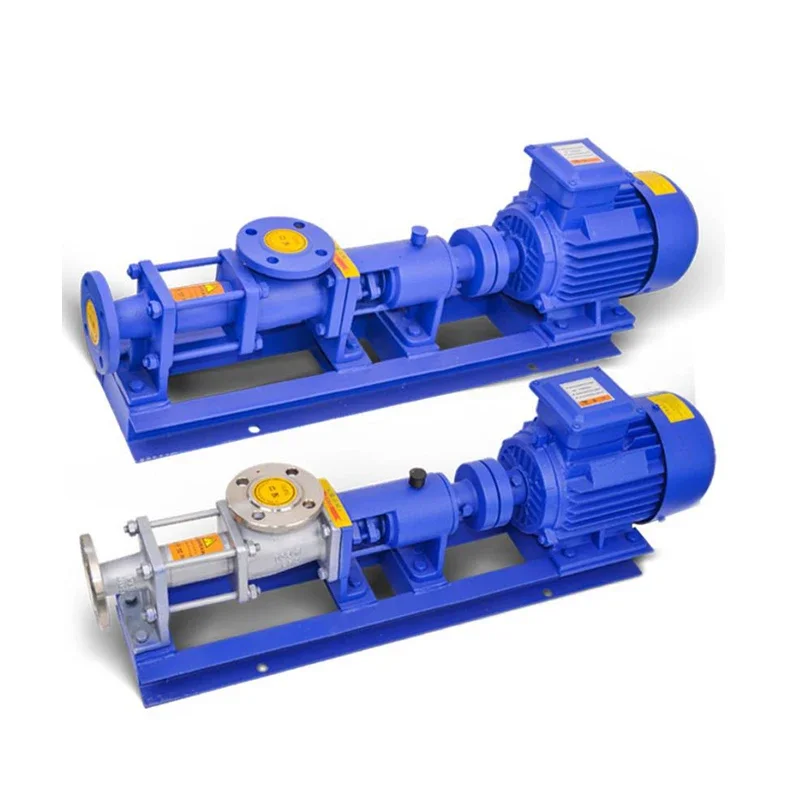 YUNYI high capacity portable heavy duty concrete screw pumps progressive cavity pump hopper oil screw pump china