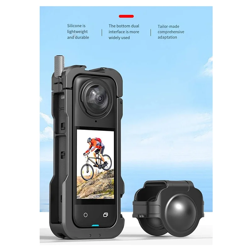 2025 جديد-Hepail لقفص معدني لـ Insta360 X4 حافظة توسيع واقية لملحقات كاميرا الحركة Insta 360 X4