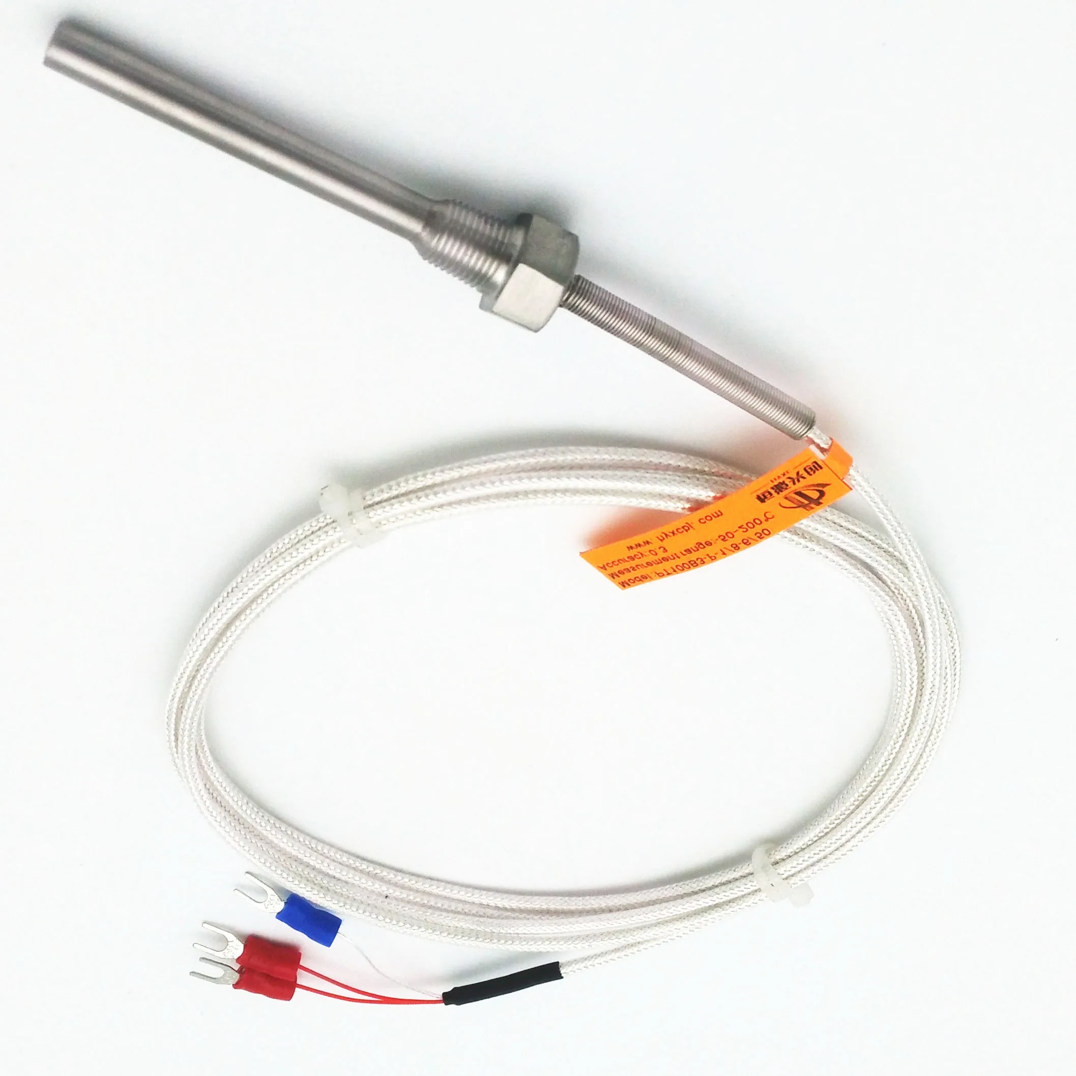 PT1000 RTD temperature sensor(resistance temperature detect)   PT 1/4\'\' Thread (2meter)  L 100mm