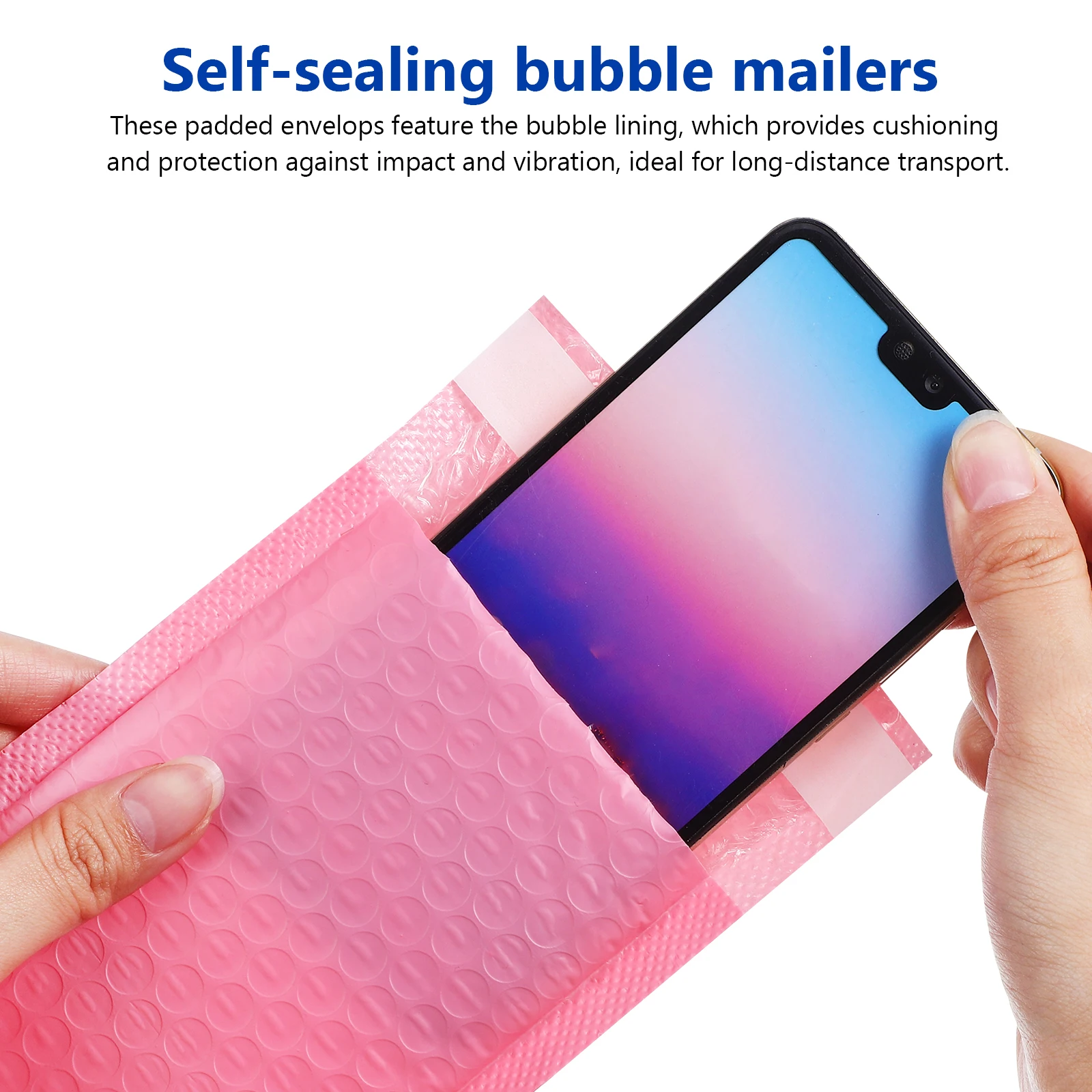 

30pcs Mailer Packaging 15x11+4cm Pink Self Sealing Envelopes for Business Shipping Supplies Small Padded Envelopes