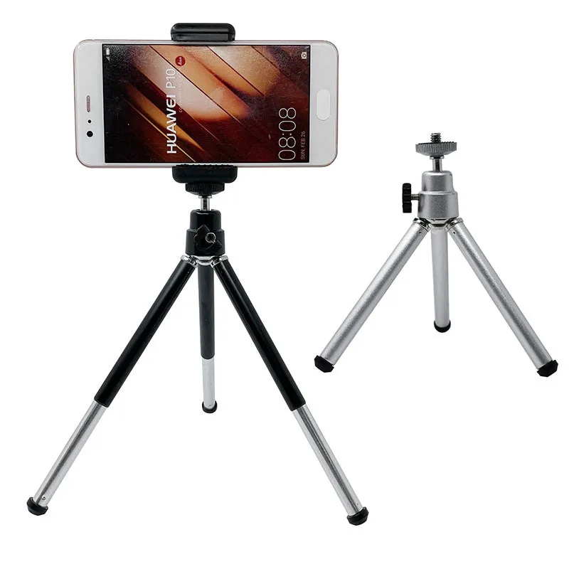 Table Tripod for Phone Smartphone Mini Tripod for IPhone Tripe for Mobile Camera Tripode Stand with Cell Phone Holder Clip