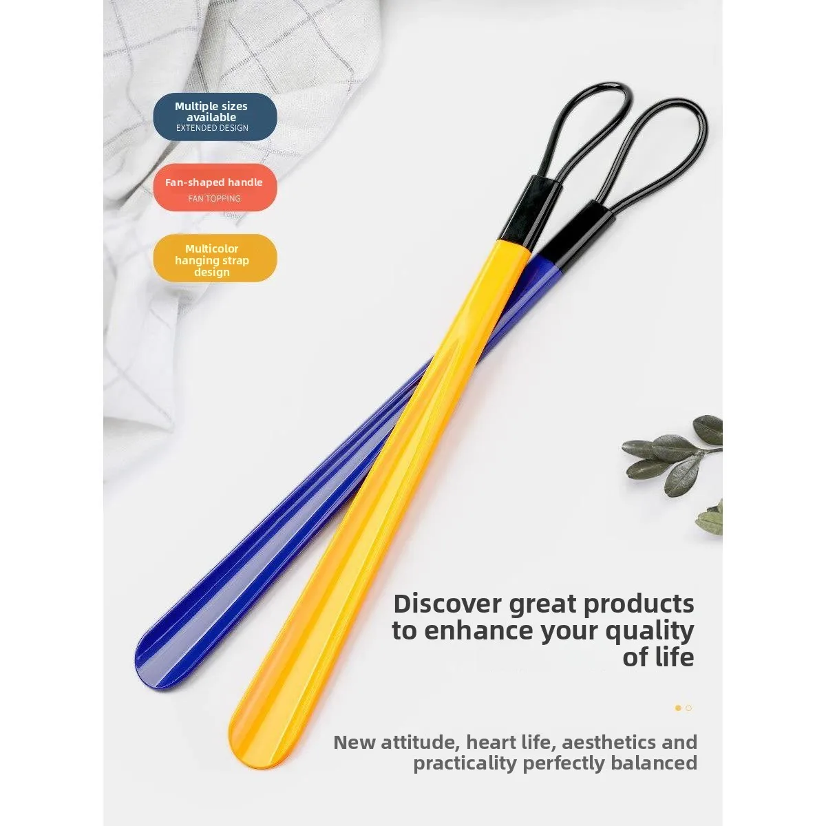 Super Long Handle Shoe Horn High End Easy to Use Household Shoe Inserting Device Comfortable Material Durable for Men And Women