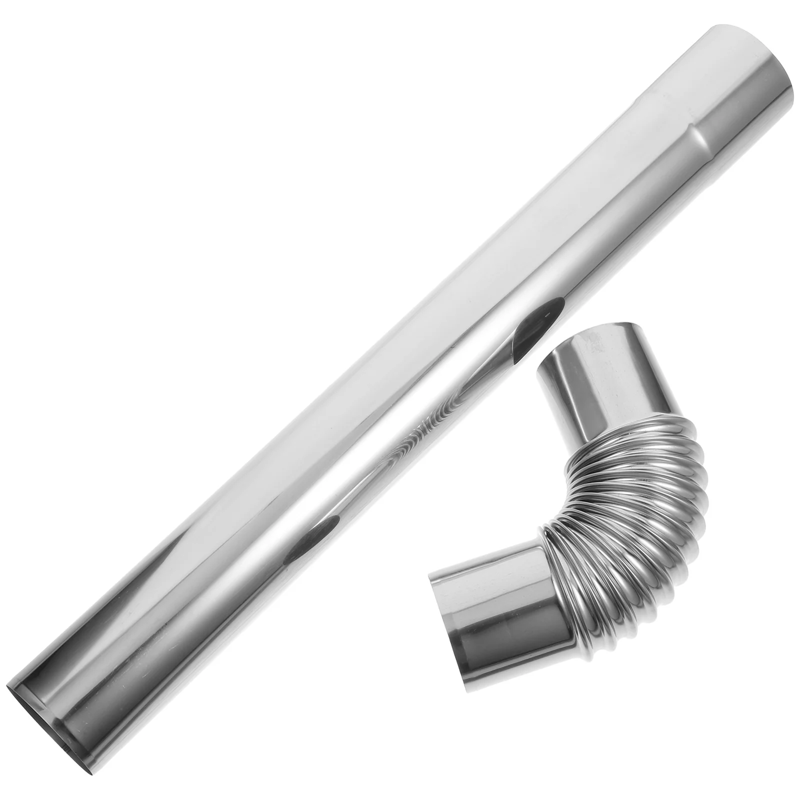 

Camping Stove Pipes Flue Extension Stainless Steel Chimney Wood for Tent Fire Metal Flues