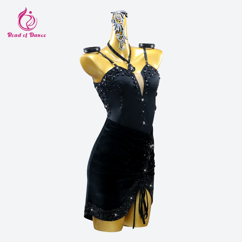 2026 New Latin Dance Stage Costume Woman Party Dress Cabaret Girls Sexy Short Clothes Elegant Ballroom Practice Outfit Dancewear