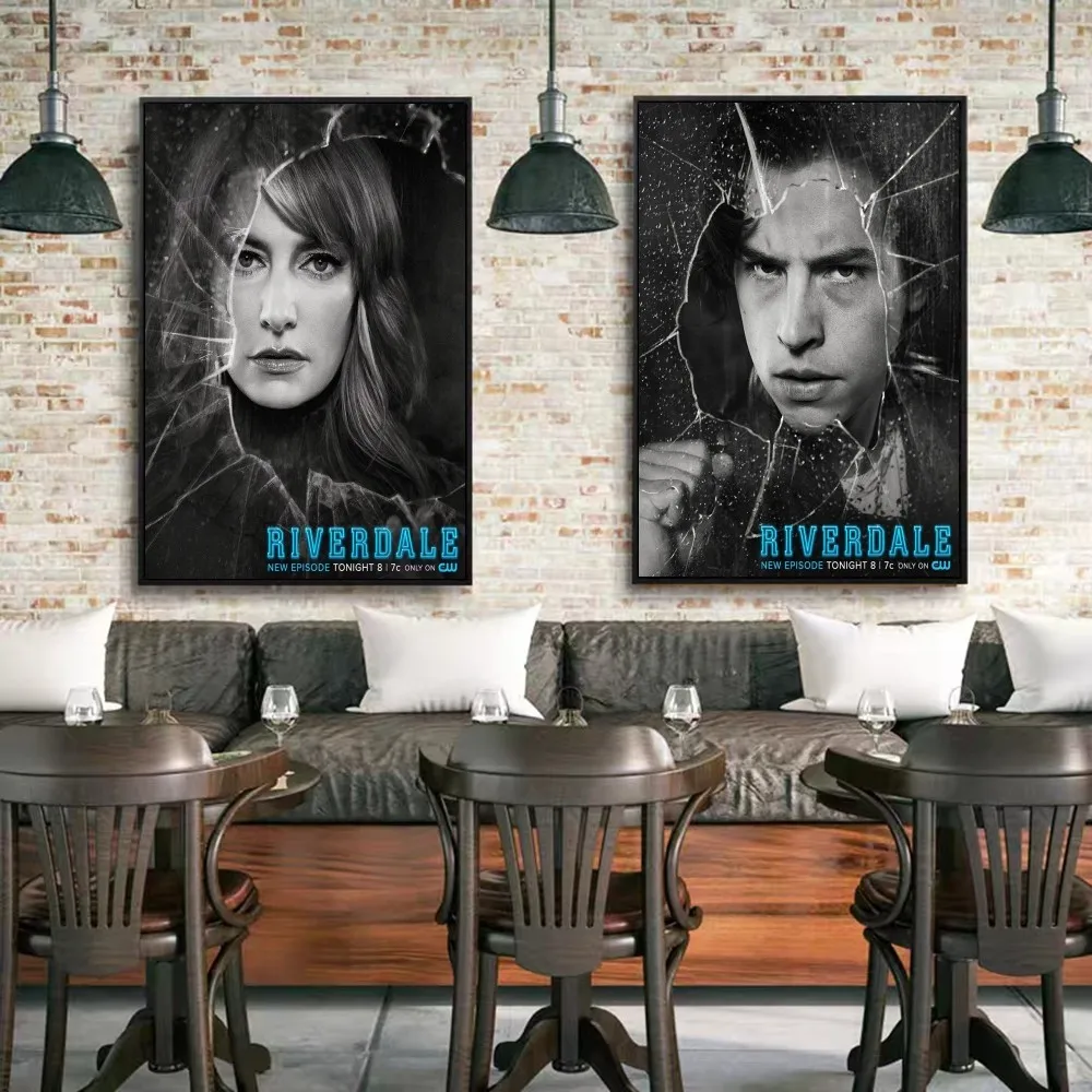 Riverdale Self-adhesive Art Poster Decoracion Painting Wall Art White Kraft Paper Home Decor