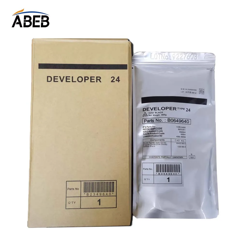 1PCS Developer Powder Type 24 For Ricoh Aficio 1060 1075 2051 2060 2075 MP5500 6000 6500 7500 9000 8001 9001