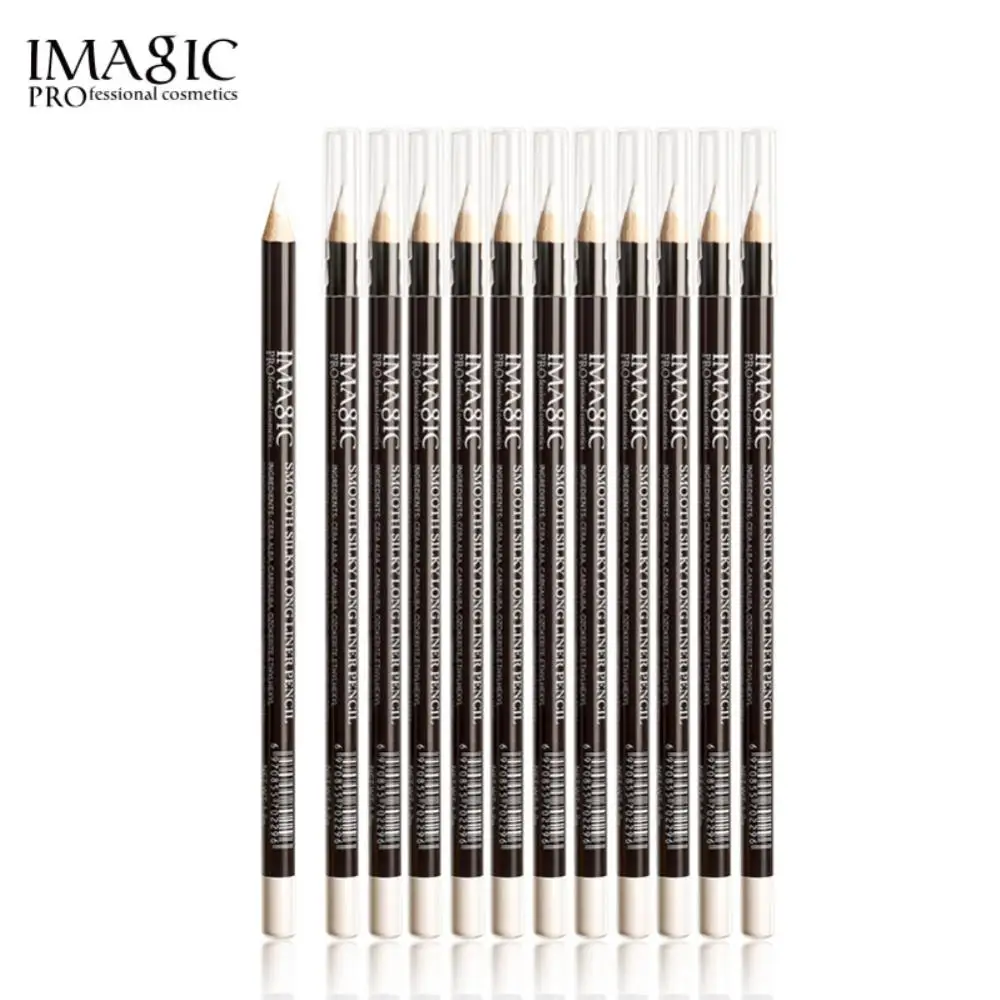 Stylo Eyeliner Résistant à l'Eau et aux Taches, Poteau en Bois, Résistant à l'Eau, Durable, Blast ic, Haut de Gamme, Le Plus Chaud, Mascara, Ligne Blanche