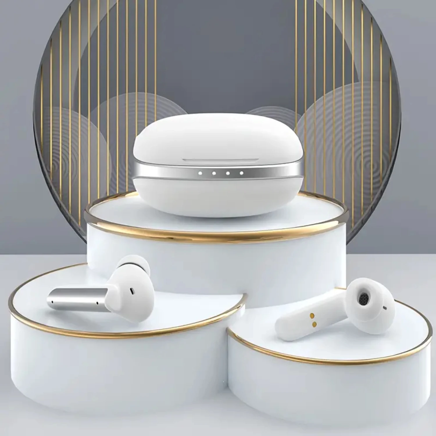 Новая беспроводная гарнитура с активным шумоподавлением, без задержки для игр, длительный срок службы батареи, управление касанием отпечатков пальцев, двойная маркировка