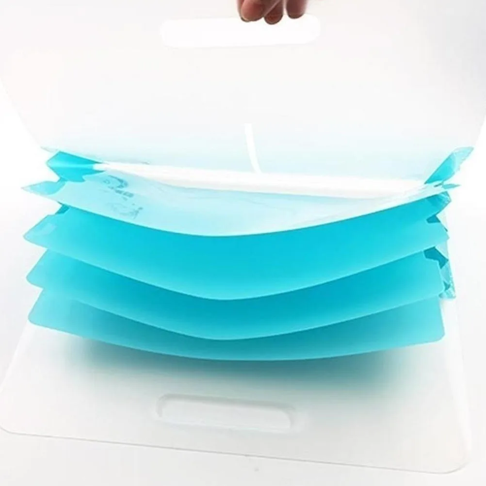 

File Holder Sturdy Folders with Pockets Files Organizer Document Office Multiple Receipt