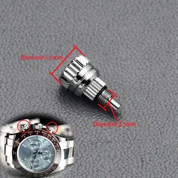 Watch Crown Screw Pusher Fit Daytona Rolex Watch Case 116500 116520 Aftermarket Watch Repair Parts