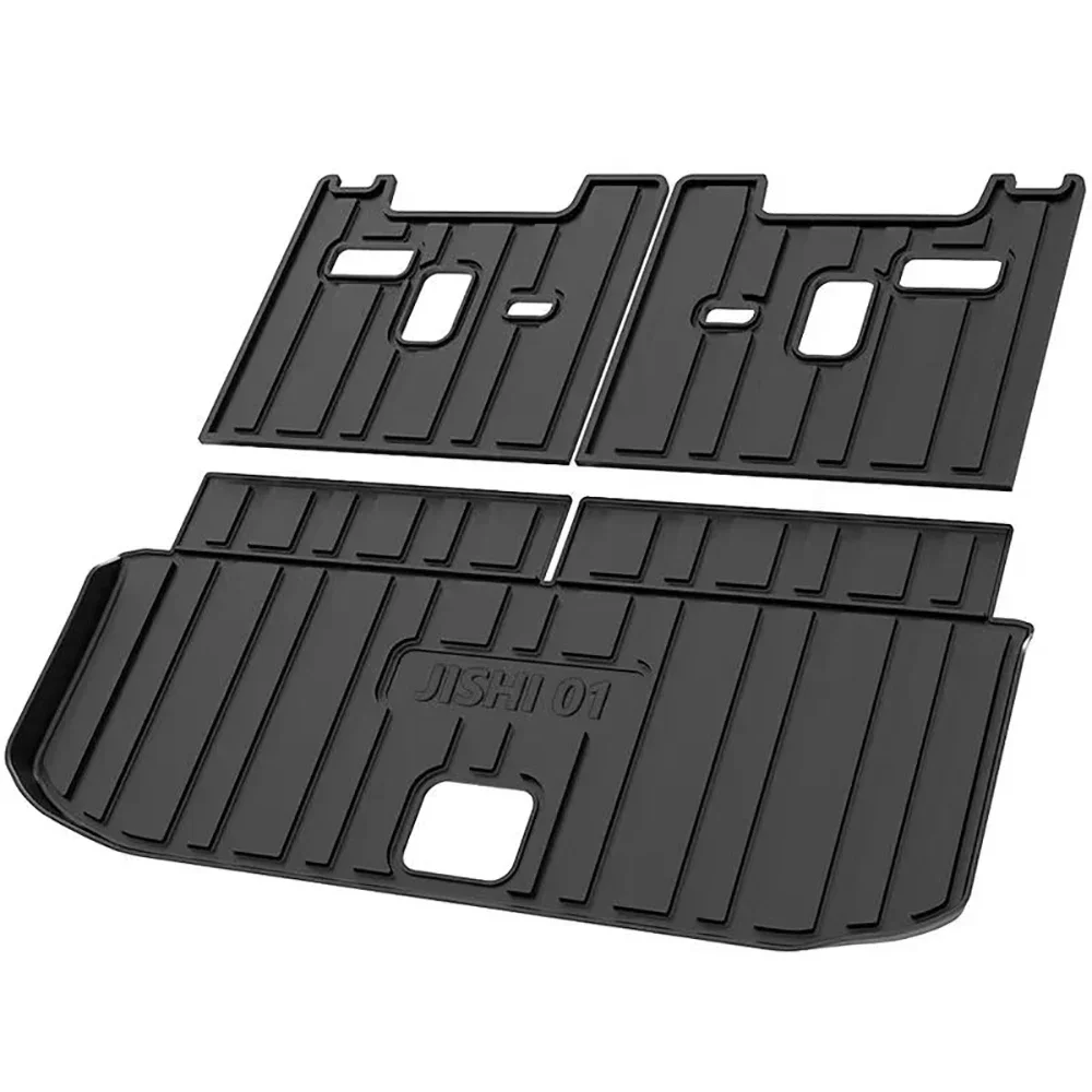 New! Suitable For BAIC JISHI polestone 01 2023 2024 Trunk Mat Waterproof TPO Plastic One-time Molding Trunk Mat TPE Material