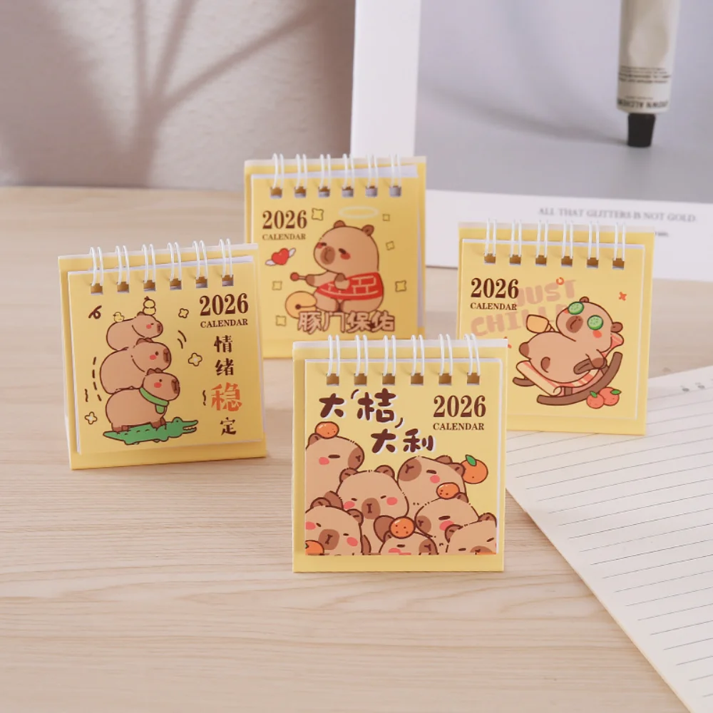 

Spiral Binding Calendar Creative 2026 Calendar Portable Small Calendar High Quality For Home Office Monthly Planning Student