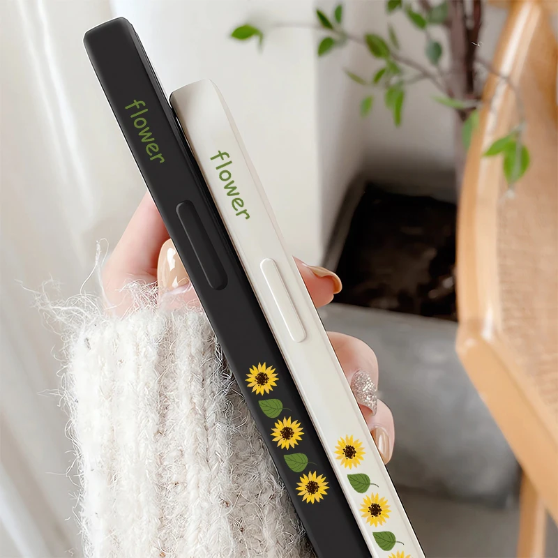 حافظة هاتف من السيليكون غير اللامع لهاتف انفينيكس هوت 50 برو بلس 30i 40i 20S 9 Play 12 12i 11 NFC نوت 30 50 غطاء مقاوم للصدمات على شكل زهرة