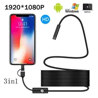 1080P Full HD USB Android Camera Endoscope IP67 1920*1080 1m 2m 5m Micro  Inspection Video Camera Snake Borescope Tube