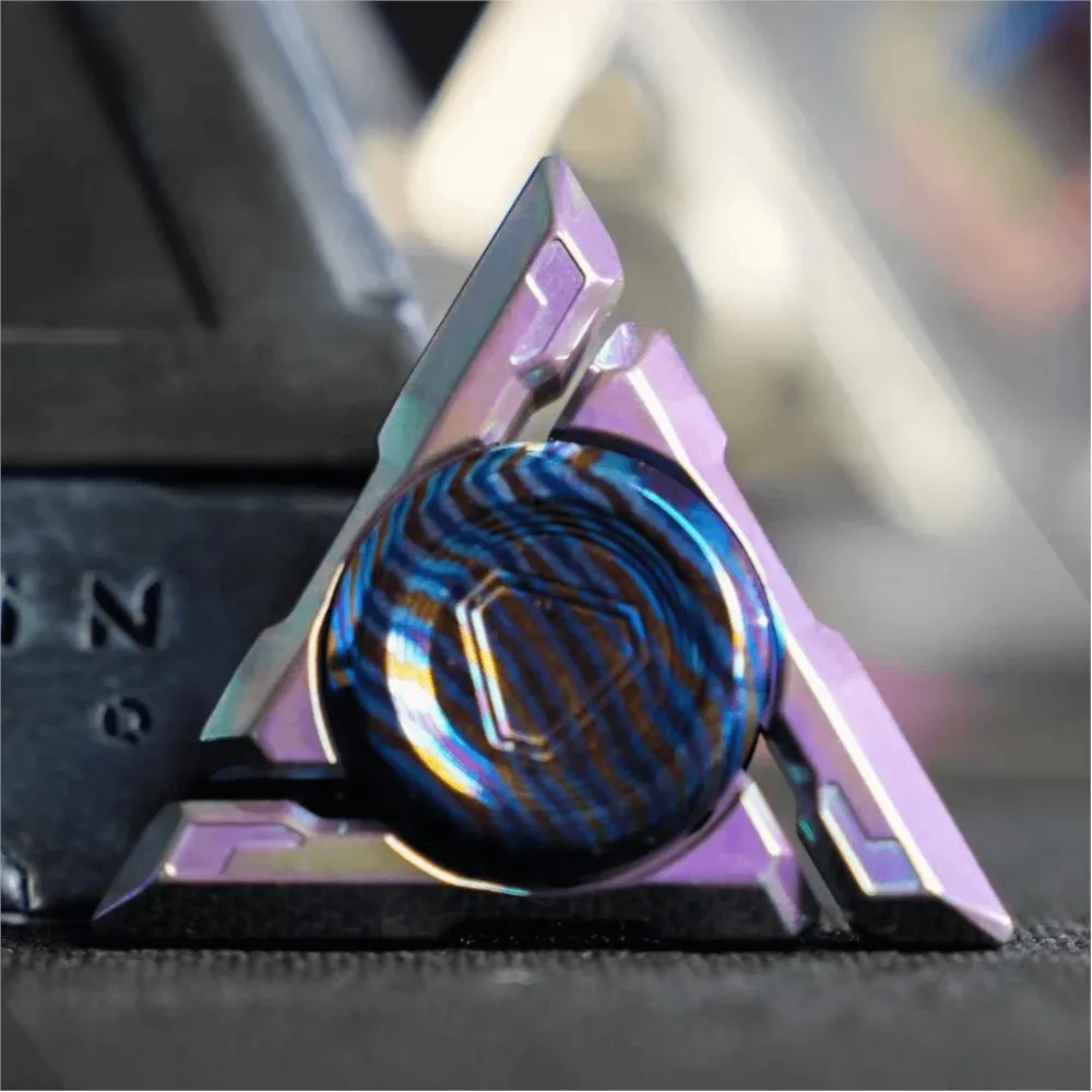 Pangolin Studio EDC SANTI XL Fidget Spinner Adult Spinner Metal Anti-stress Toys Three-Bladed Fidget Gyro