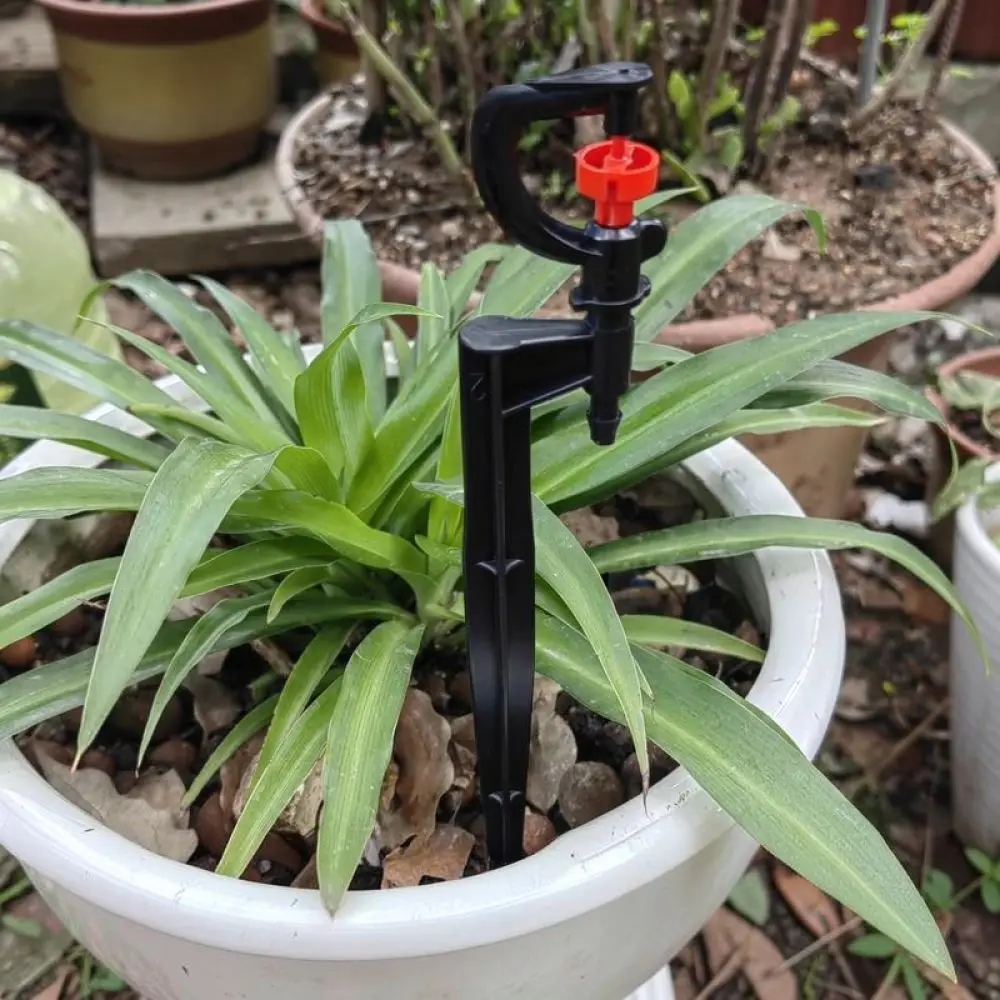 Automatic Garden Sprinkler G Type Rotating Nozzle With Stake For Lawn Irrigation Flower Vegetable Patch Watering Tool