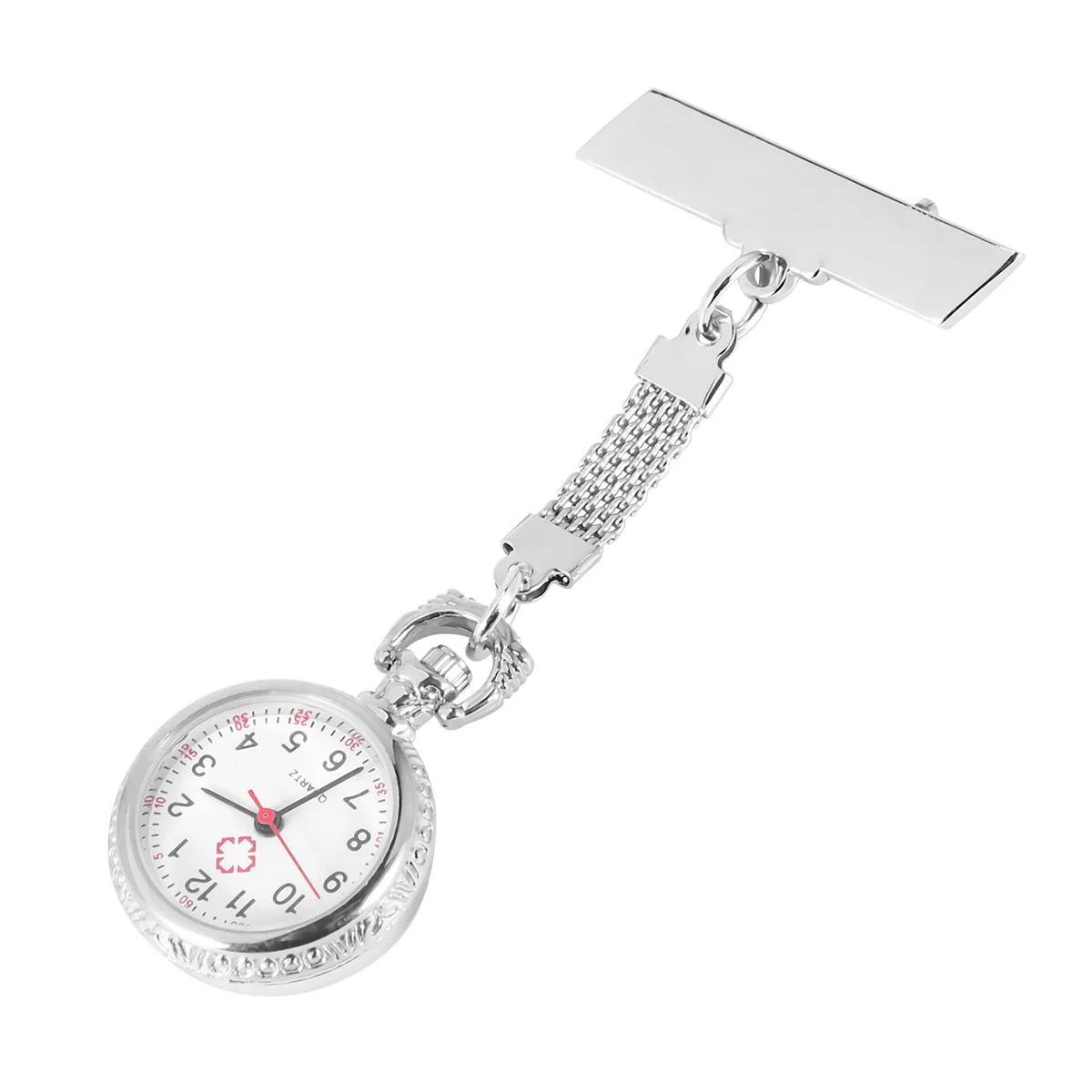 Nurse Watch Quartz Movement with Brooch Pin