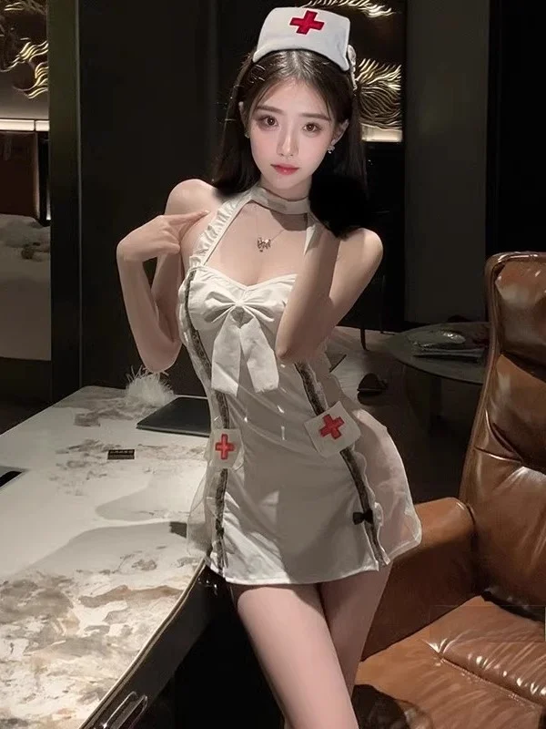 Sexy Krankenschwester orm Cosplay Arzt Roleplay Nachtclub Verführerisches Kostüm Pure Desire Temptation Club Host Outfit ort Sve