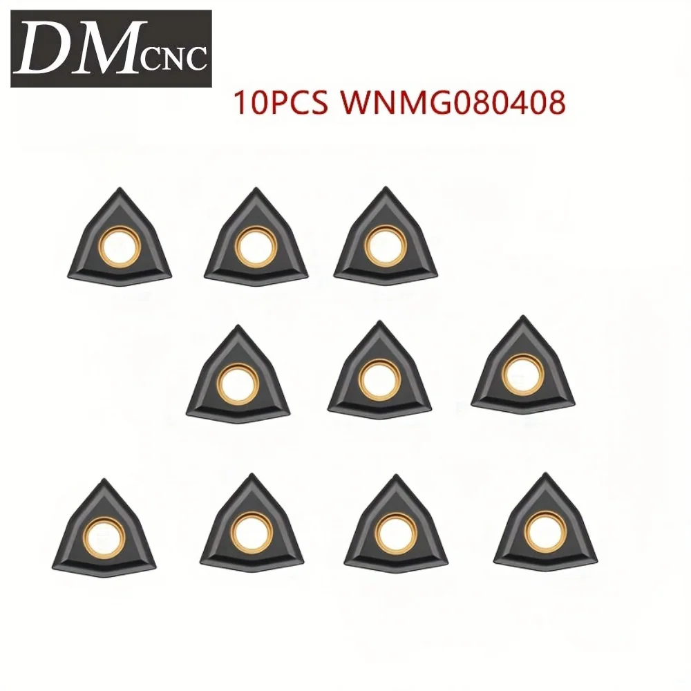 

10PCS WNMG080404/08 LF3018 Carbide Inserts for Cast Iron/Steel - CNC Turning Tools
