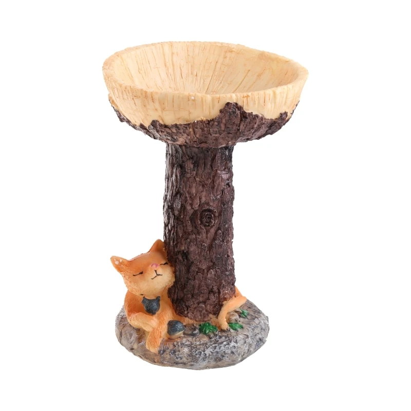 

Tree Stump Christmas Lawn Ornament Resin Craft Sculpture Party Adornment