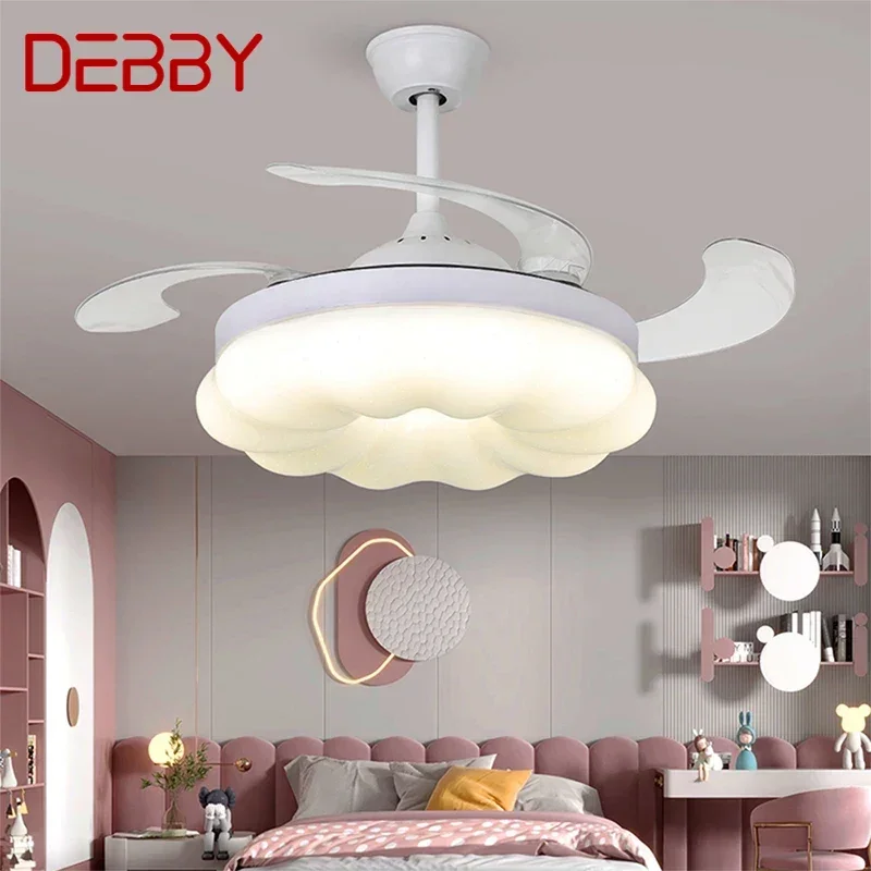 DEBBY Modern Stealth Fan Light LED Living room Restaurant Bedroom Children's room Ceiling Fan Light Remote Electric Fan Light