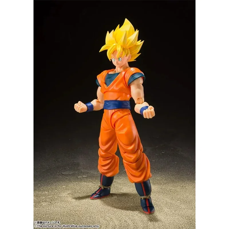 In Voorraad Bandai S.H.Figuarts Dragon Ball Z Super Saiyan Full Power Son Goku Figuur Anime Action Model Collectible Speelgoed Gift