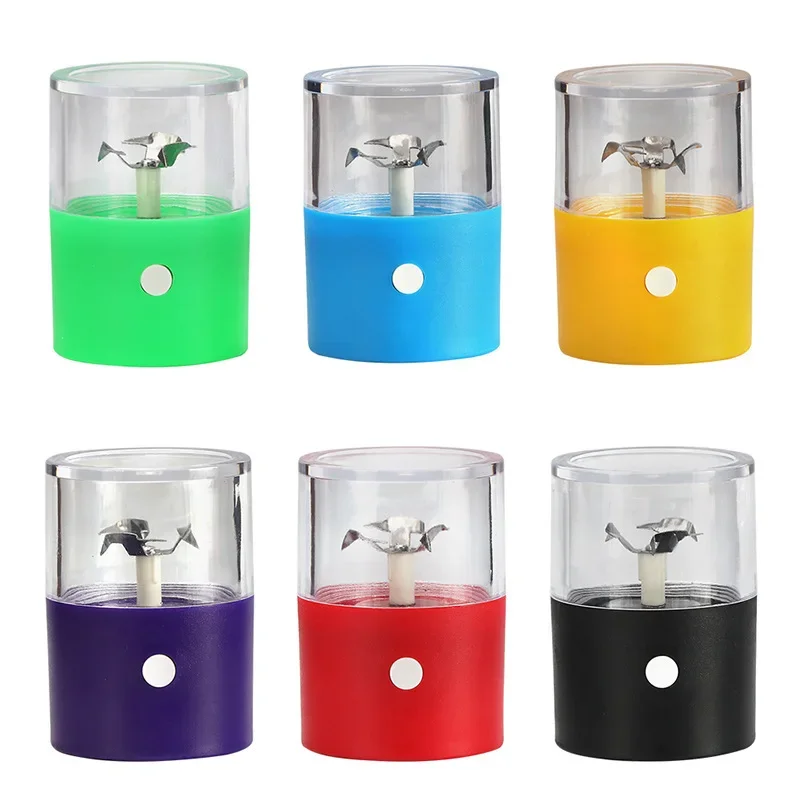 Micro USB Charging Grass Grinders Tobacco Crusher Electric Herb Grinder Chargeable Smoking Accessories Household Kitchen Tools view 5