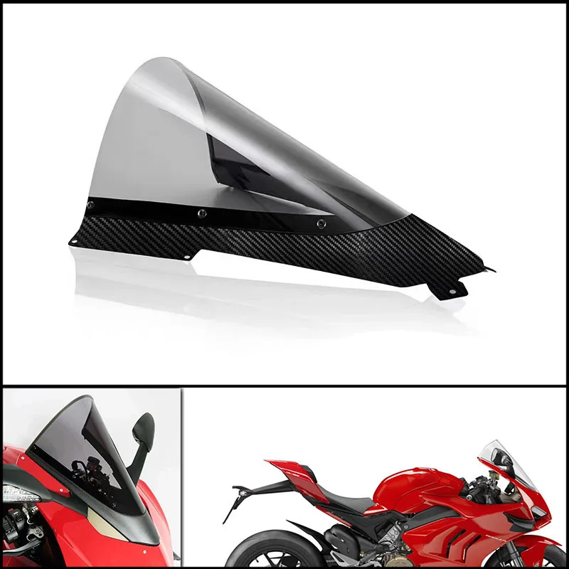 

Подходит для мотоциклов DUCATI Panigale V4 V4S V4R от 2020 до 2024, обновление спортивного ветрового стекла из углеродного волокна.