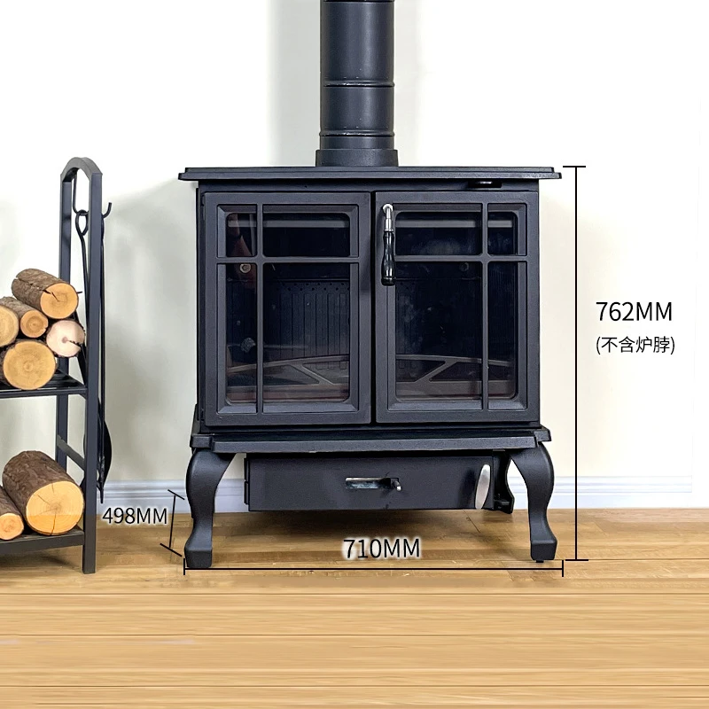Kamin echtes Feuer Holzofen Haus Villa Wohn Gusseisen Herd Heizofen Wohnzimmer selbst gebaute Gast familie ländlich