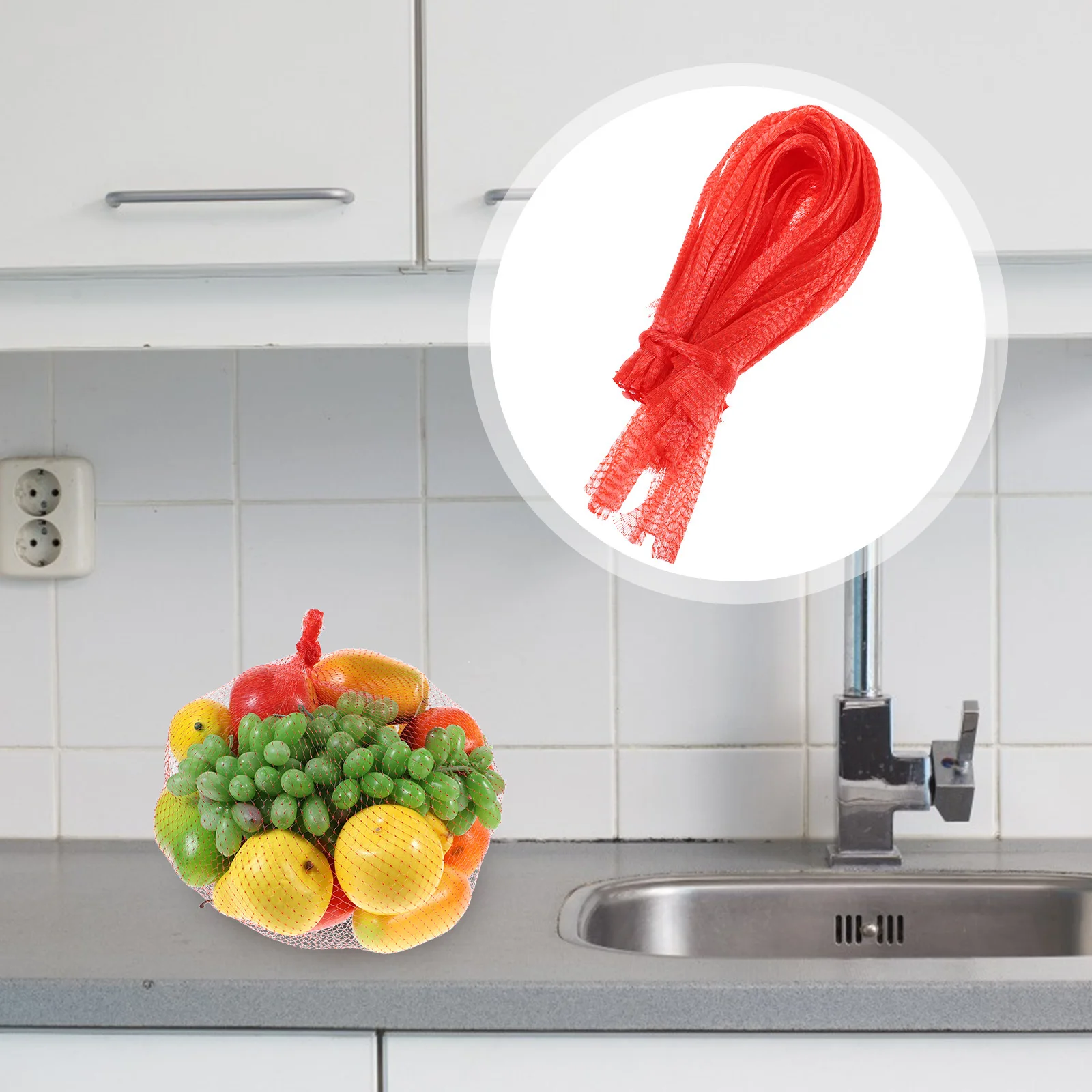 

100Pcs Reusable Mesh Produce Bags Nylon Storage Vegetable Fruit Grocery Net Bags Multipurpose Storage Pouches Fruit Mesh Bag