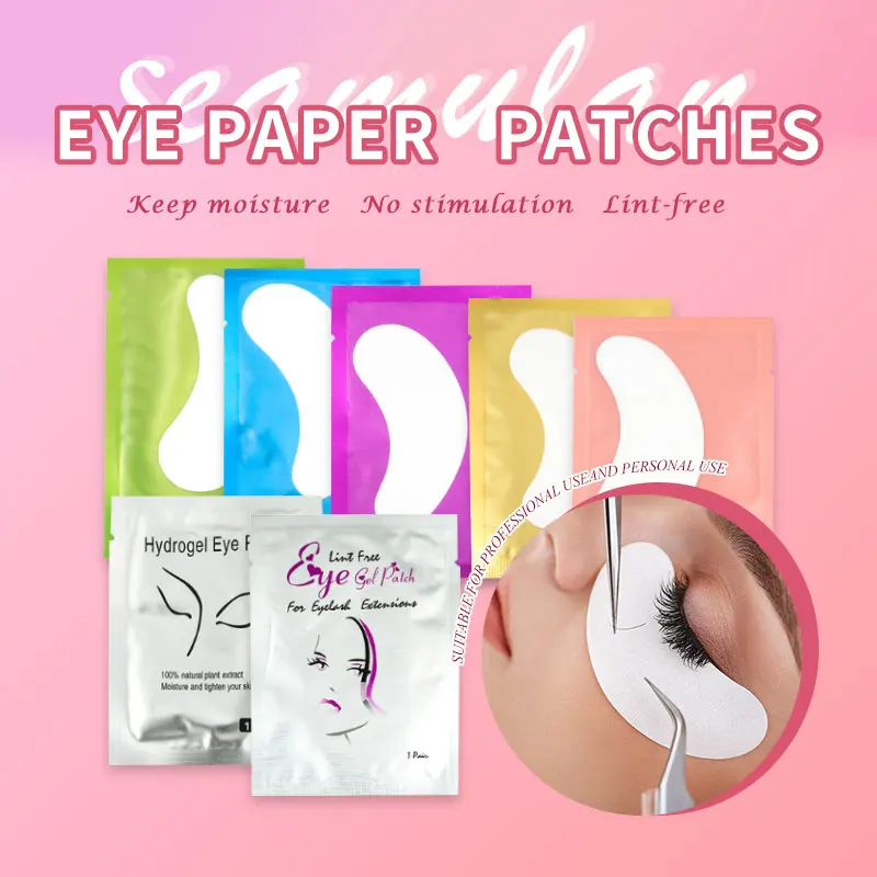 50pcs Eyelash Extension Patch Grafted Eyelash Extension Eye Paper Patch Under The Eye Pad Hydrating Eye Paper Patches Makeup