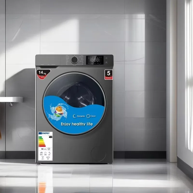 Smart Inverter Front Load Washing Machine with Dryer Set 14kg/10kgs for Apartment Energy Saving Home Laundry Appliance 220V