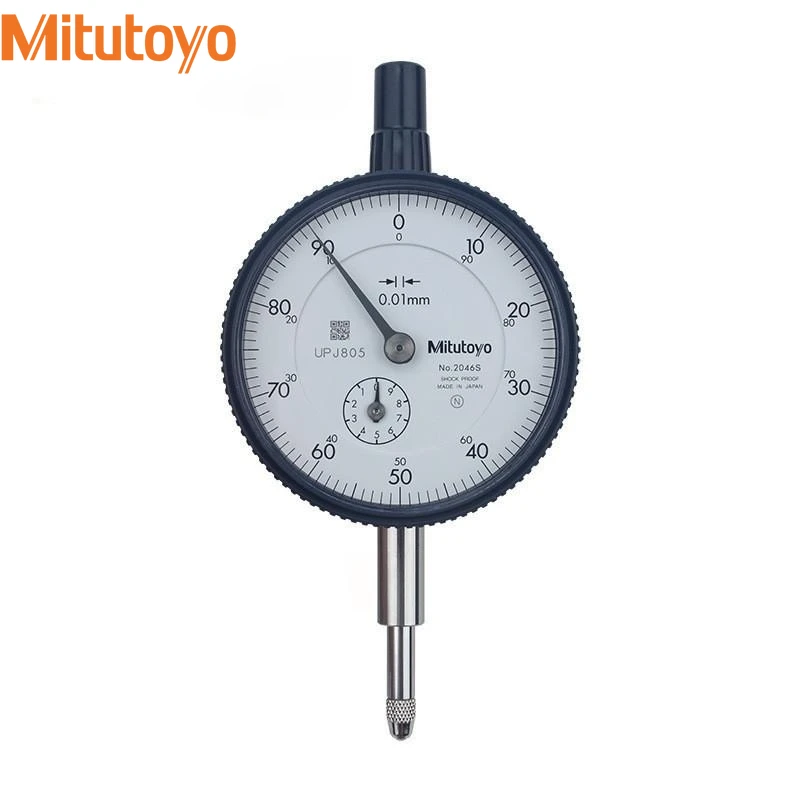 Mitutoyo páka stůl 2046S 0.01mm X 10mm vytáčení indikátor, 0-100, vláčet couvat, řada 2, 8mm dřík mechanická dílna měřicí nářadí