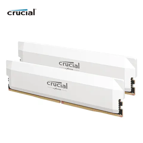 Crucial Pro DDR5 RAM 2x16GB 6000MHz, 6400MHz 오버클럭 데스크탑 게임 메모리, Intel XMP 3.0 및 AMD Expo 호환