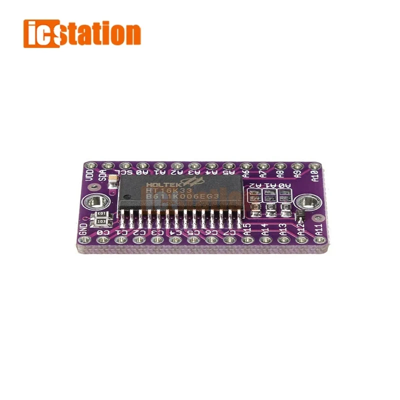 HT16K33 LED Dot Matrix Drive Control Module Digital Tube Driver Development Board