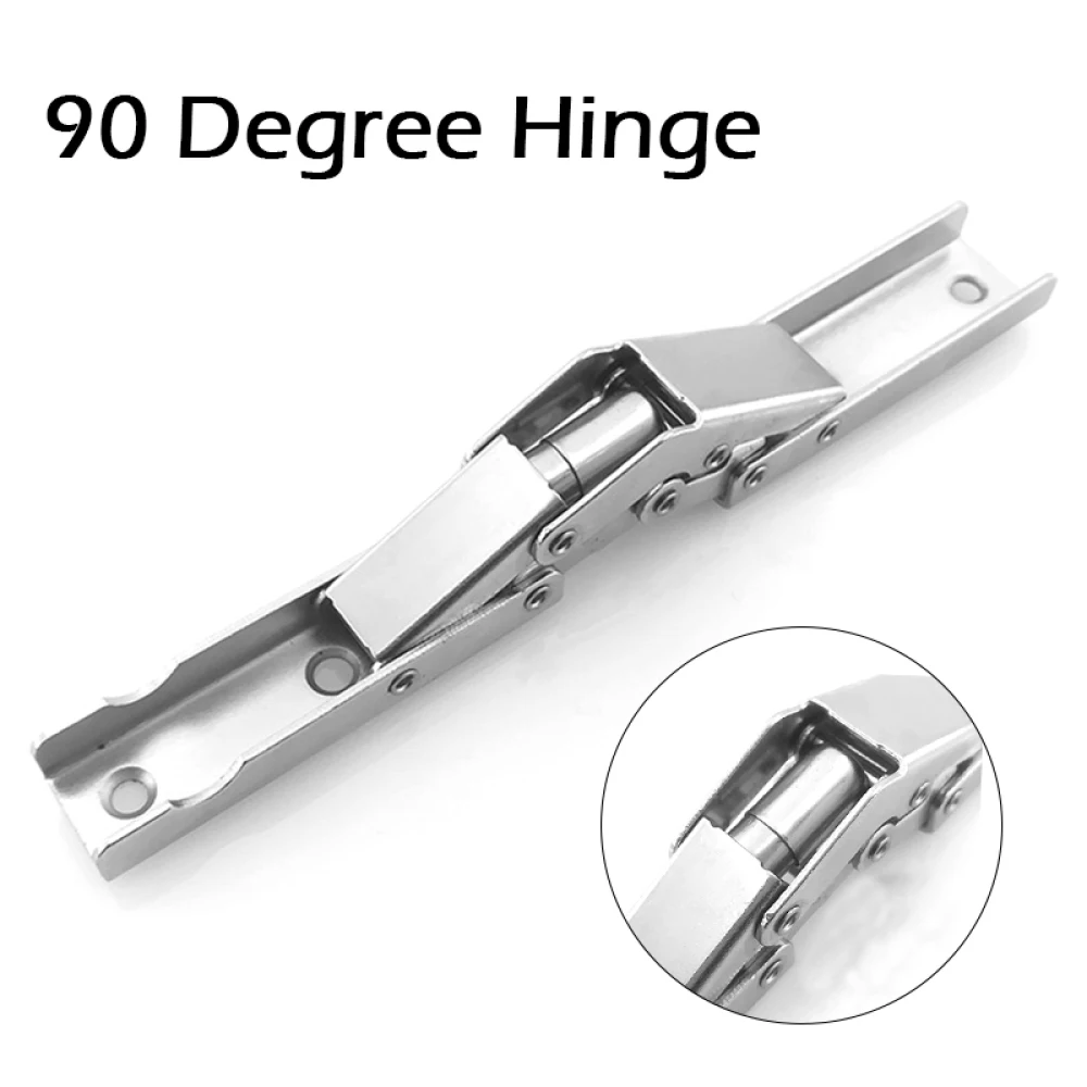 1pcs 90 Degree Simple Installation Bridge Hinge Rust Resistance Cold Rolled Steel Plate Hinge Household Furniture Hardware