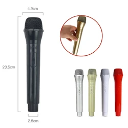 1pcs Fake Prop Microphone Props Artificial Microphone Prop Kids Microphone Toy Black White Red Gold Sliver Color