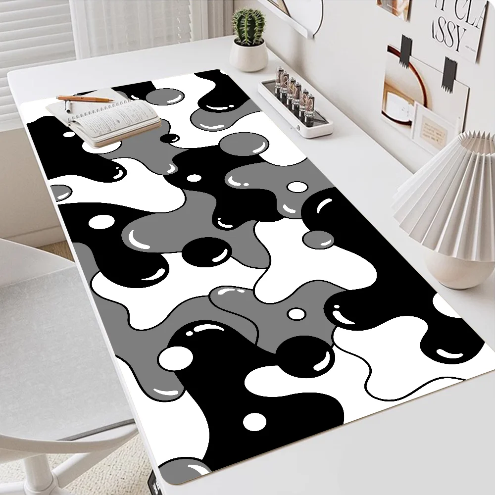 

Strata Liquid Mousepad Anti-slip Rubber HD print Computer Desk Mat Stitched Edge Abstract Large 900x400 Mat PC Gamer Art Carpet