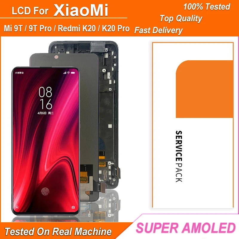

6.39" Super AMOLED LCD Display For Xiaomi MI 9T / 9T Pro LCD Touch Screen Digitizer Assembly for Redmi K20 / K20 Pro LCD Display