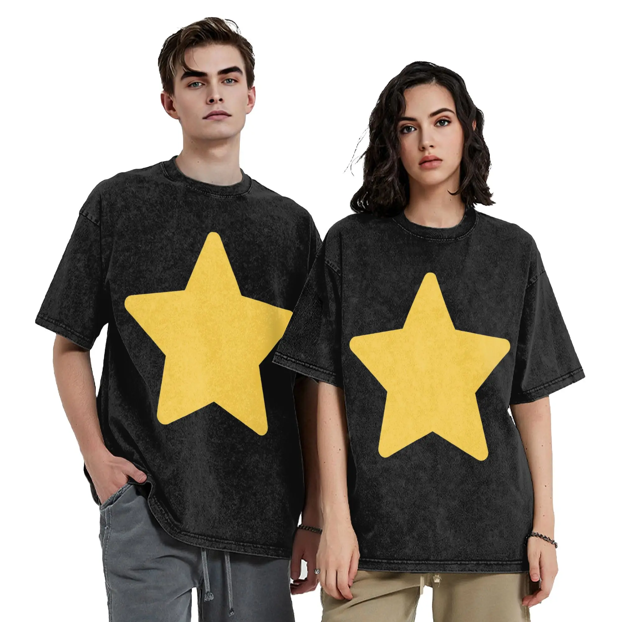 Stevens Universes Cartoon T Shirts Hip Hop Washed Short Sleeve Harajuku T-Shirt Men Women Tops Streetwear Summer Tee Shirt