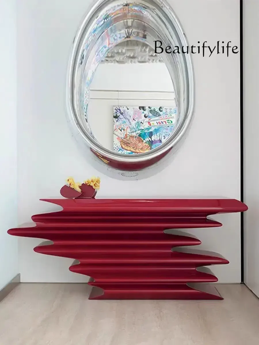 R Nordic Designer FRP Corridor Entrance Table Aisle Storage Table Personalized Special-shaped Ornament Decoration