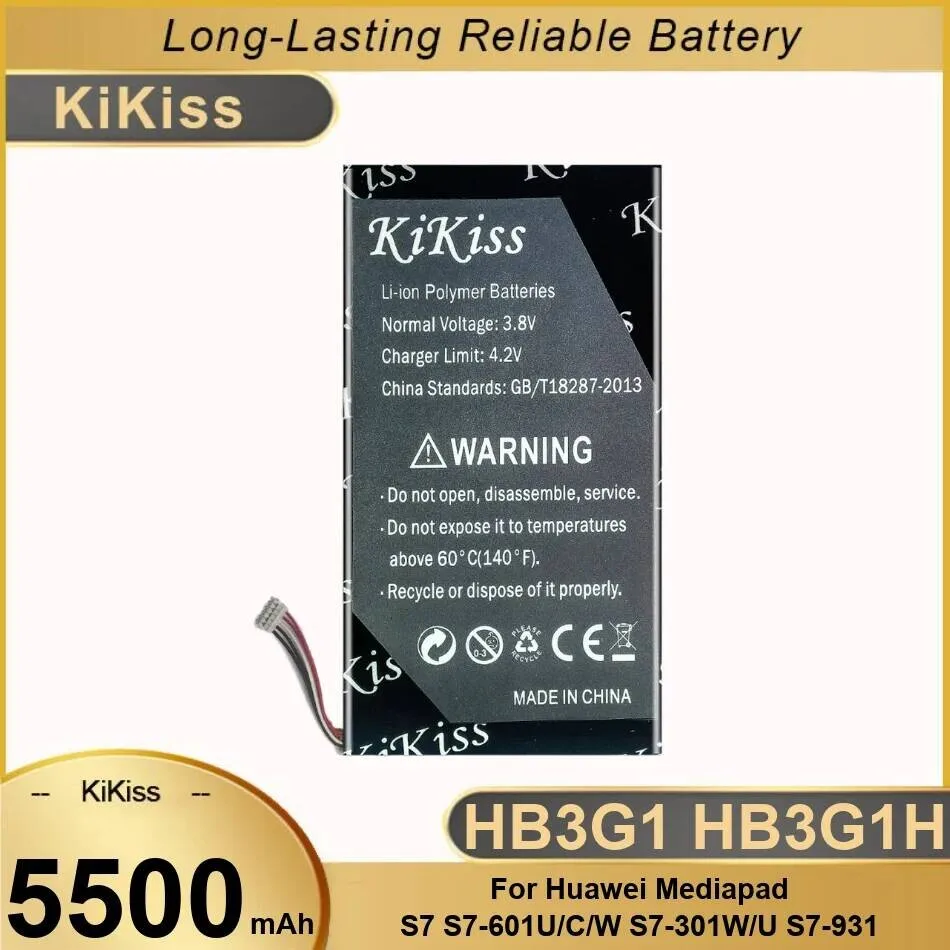 

Stable HB3G1 HB3G1H 5500Mah High Compatibility For Huawei Mediapad S7 S7-601U C W S7-301W U S7-931 Tablet Battery