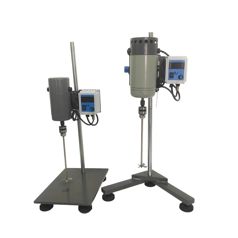Zeitgesteuerter Digitaler Laborrührer mit Display, Hochgeschwindigkeits-Edelstahl-Dispergierer, Labor-Mischmaschine 60W/90W/120W/200W