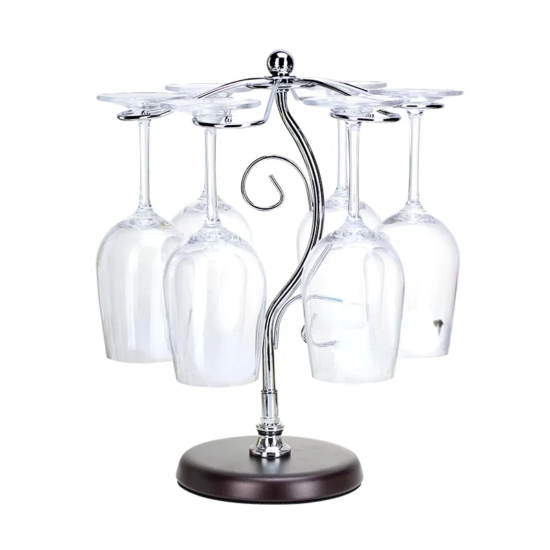 European Style Goblet Rack Upside down Wine Rack Decoration Simple Hanging Red Wine Glass Holder