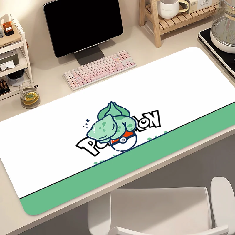 

Anime Mouse Pad Pokemon Bulbasaur Large Gamer Keyboard Desk Mouse Mat Carpet Laptop Rubber Tapis Souris Gaming Notbook Mousepad